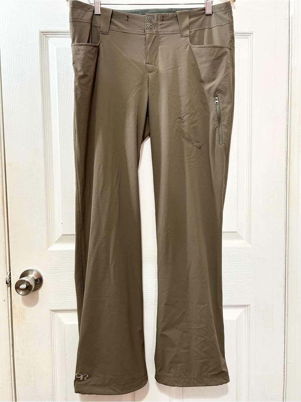 Outdoor Research Ferrosi Pants Women’s Size 10 Olive Hiking Zip Pocket Stretch